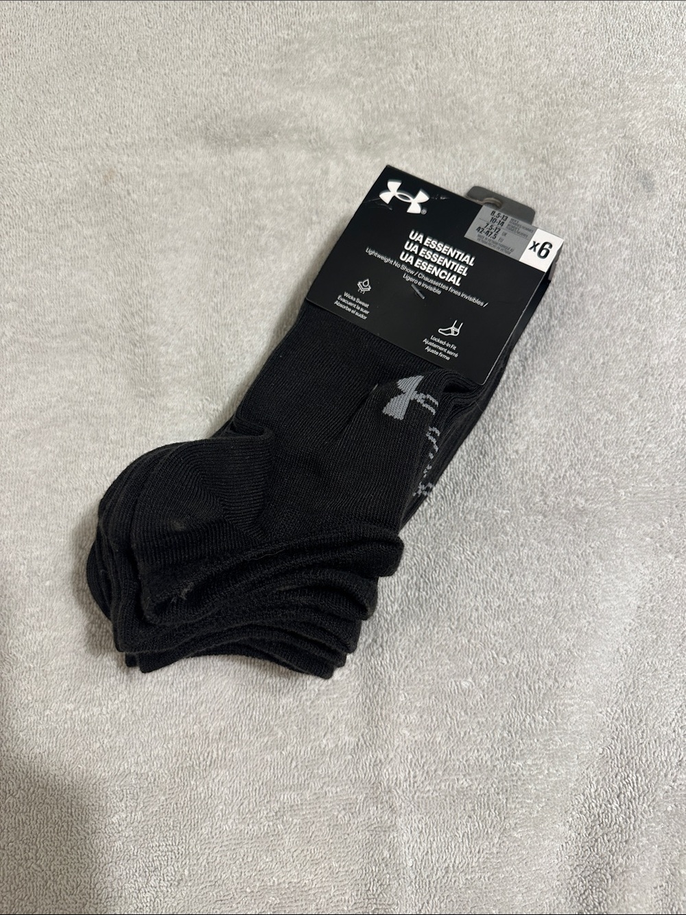 Under Armour Black Men's Athletic Crew Socks - 6 Pack